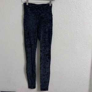 RARE limited edition Lululemon Crushed Velvet Leggings size 4